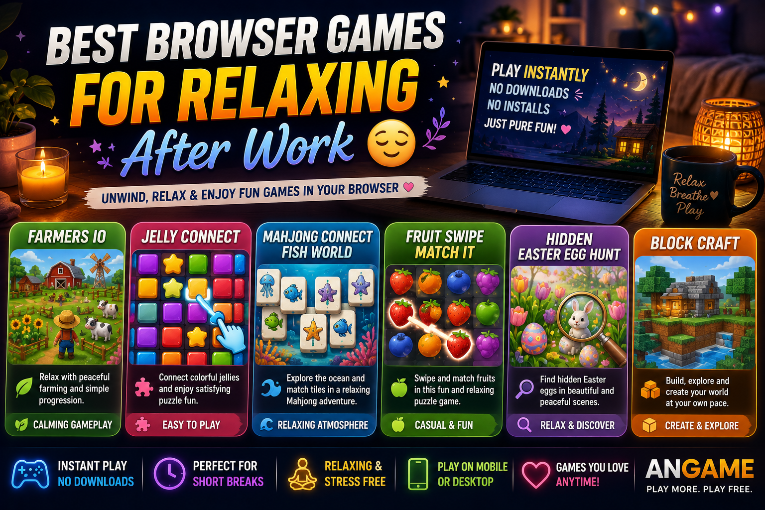 Best Browser Games for Relaxing After Work 😌